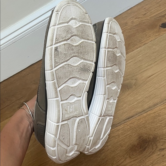 George Men's Taupe Slip-On Loafers - Picture 3 of 4